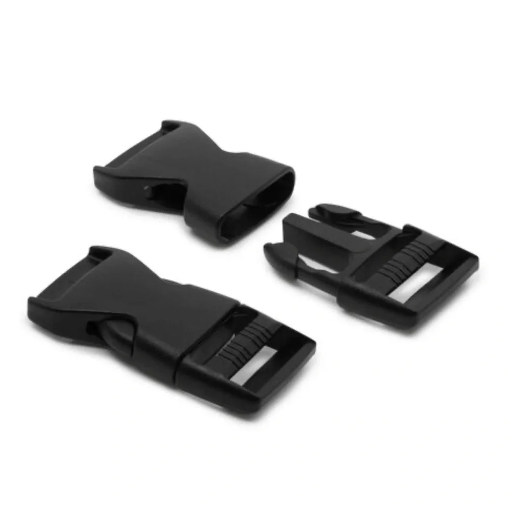 Parachute Black Buckle Clip with 1” Strap